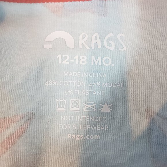 New RAGS Sleeveless Blue Shooting Shorts Romper with Red Pocket and Trim - Picture 6 of 8